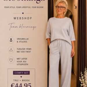 Tweedelige set lotte stone grey maat 40-44.