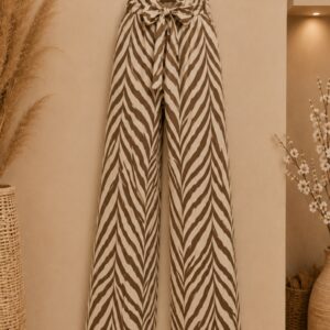 Broek Puglia taupe/creme mt 40-44.