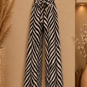 Broek Puglia zwart/creme mt 40-44.