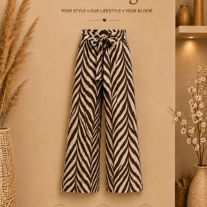 Broek Puglia bruin/creme mt 40-44.