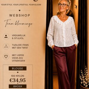 Broek Jackey glanzend bordeaux rood mt 40-44.