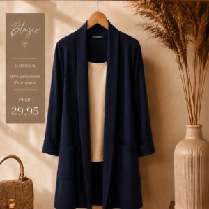 Blazer Jaqueline  blauw maat 40/44.