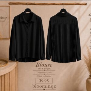 Blouse Do zwart mt 42-46.
